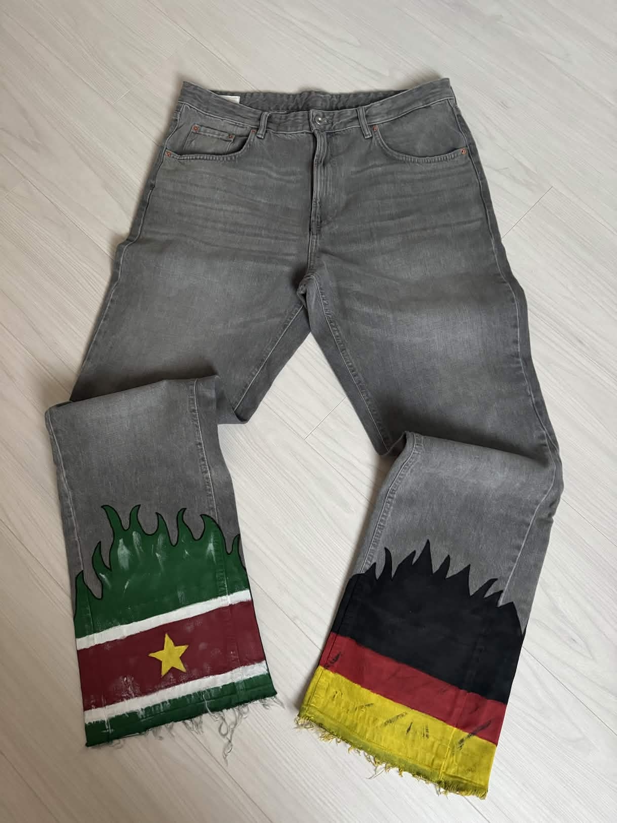 Naiga style custom jeans by Artsbykd